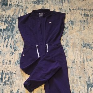 Figs Purple Jam Jumpsuit